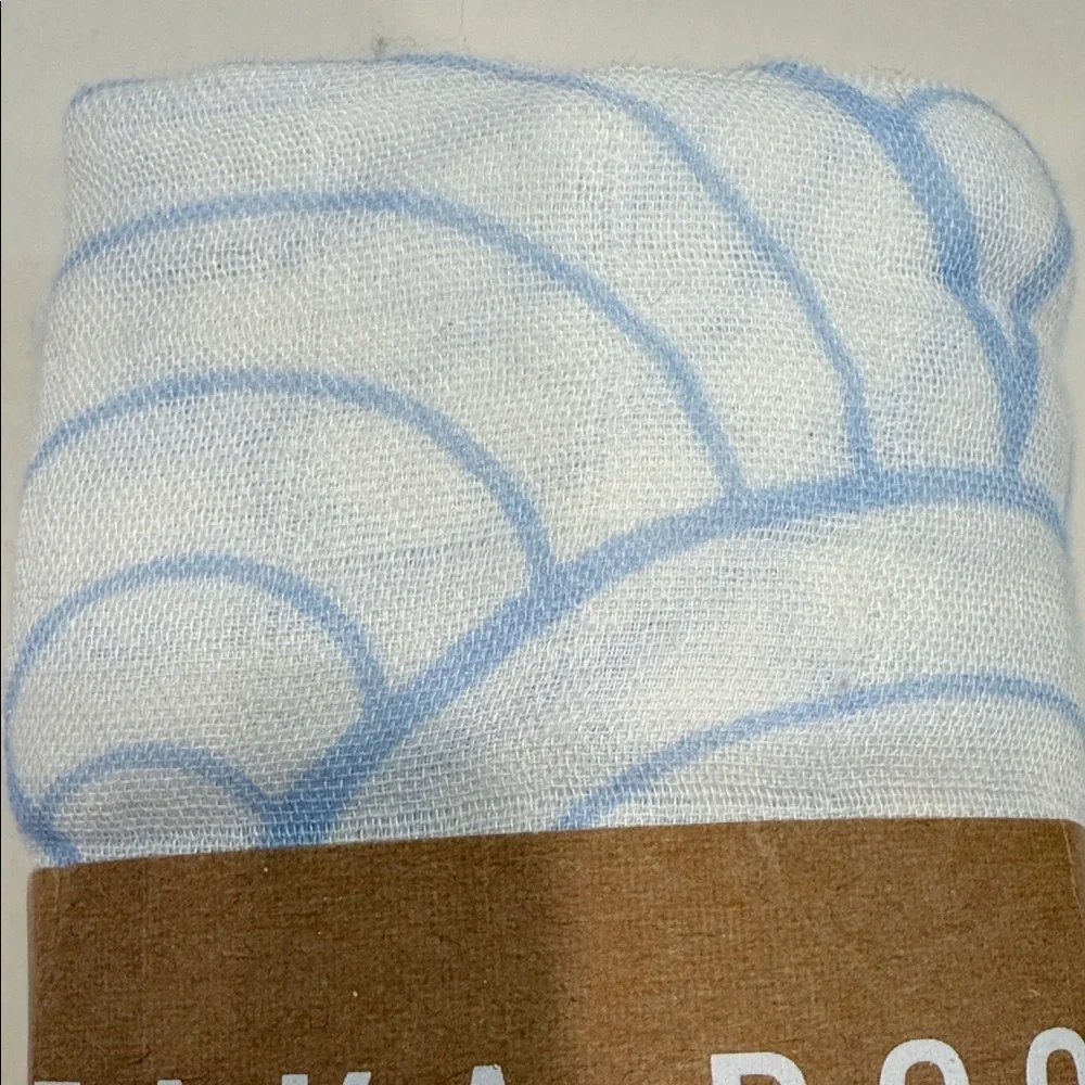 Seaka.Boo Blue Muslin Swaddle Blanket Breathable Blanket for Baby
